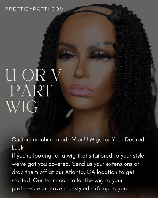 U or V Part Wig Construction